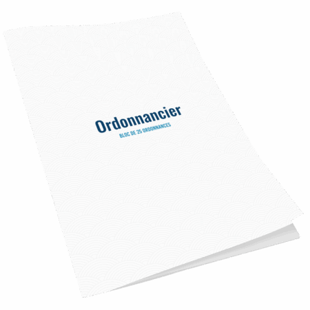 Ordonnancier - bloc de 25 ordonnances - soignant, infirmier, patient, libéral