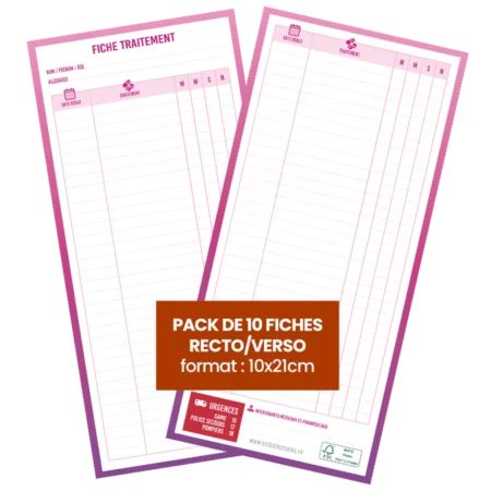 Pack Fiches traitement infirmier(e) libéral(e)
